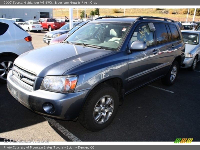 Bluestone Metallic / Ash Gray 2007 Toyota Highlander V6 4WD