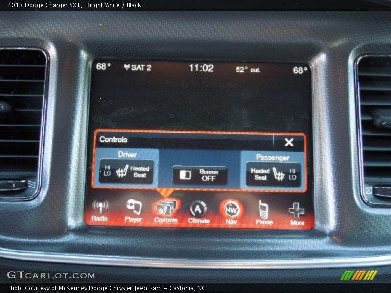 Bright White / Black 2013 Dodge Charger SXT