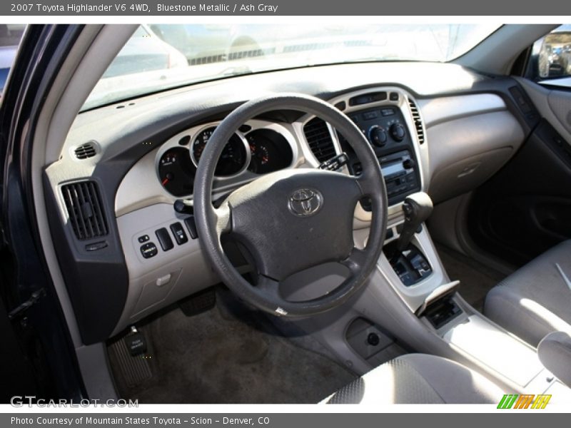 Bluestone Metallic / Ash Gray 2007 Toyota Highlander V6 4WD