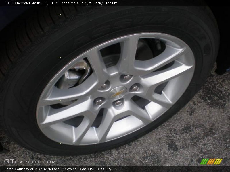Blue Topaz Metallic / Jet Black/Titanium 2013 Chevrolet Malibu LT