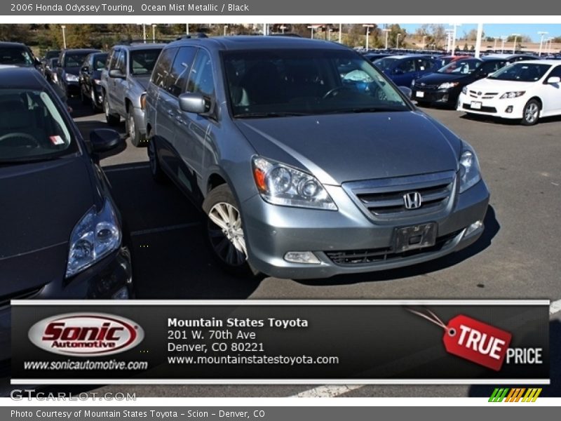Ocean Mist Metallic / Black 2006 Honda Odyssey Touring