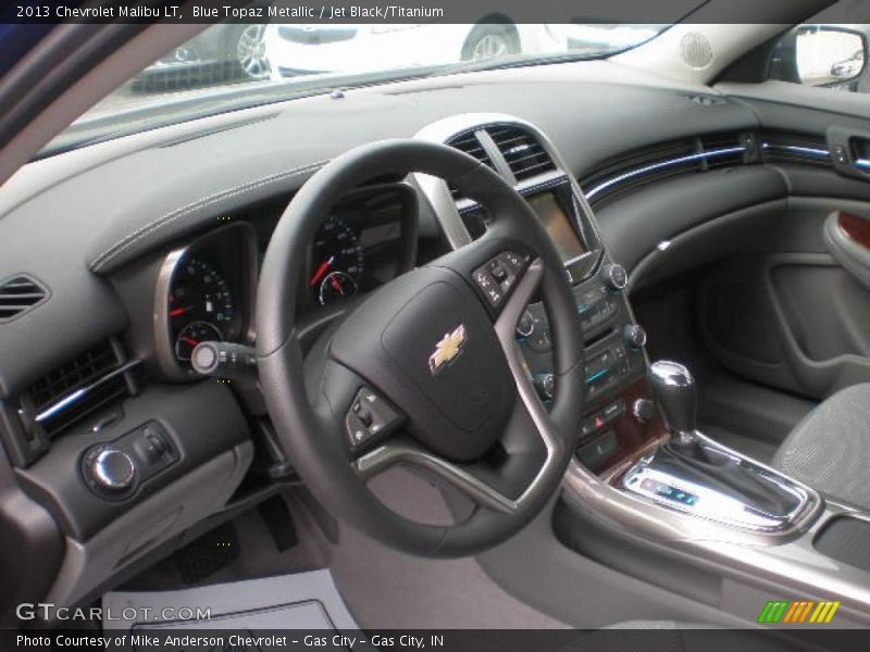 Blue Topaz Metallic / Jet Black/Titanium 2013 Chevrolet Malibu LT