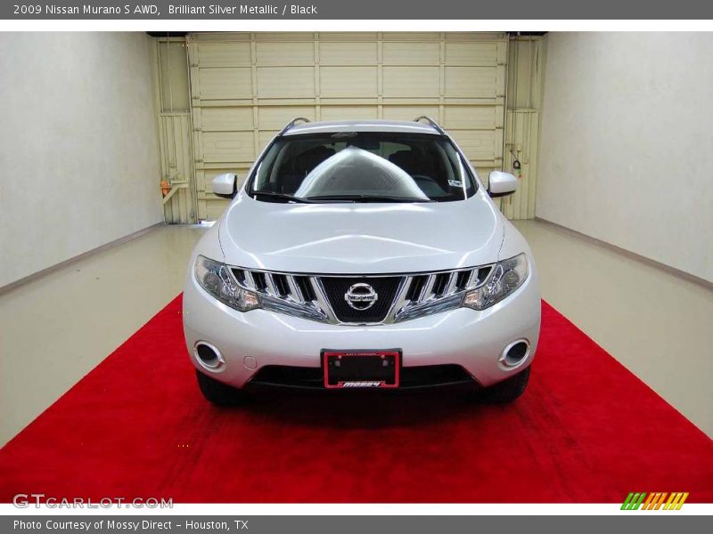 Brilliant Silver Metallic / Black 2009 Nissan Murano S AWD