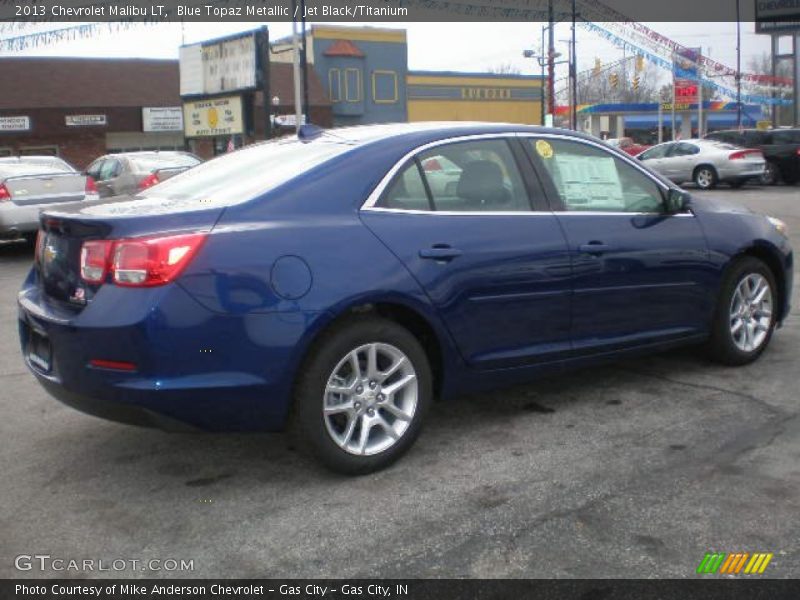 Blue Topaz Metallic / Jet Black/Titanium 2013 Chevrolet Malibu LT