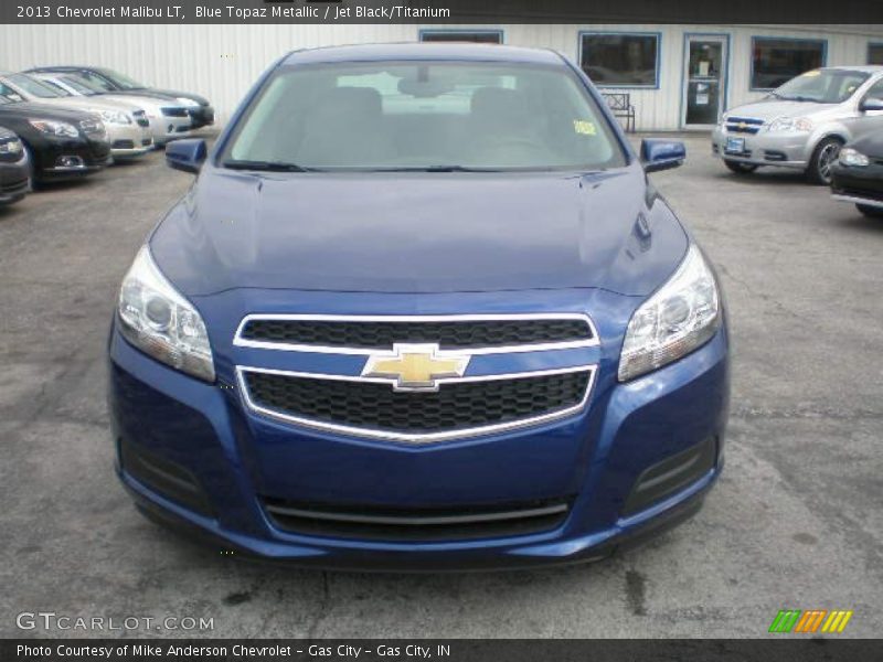 Blue Topaz Metallic / Jet Black/Titanium 2013 Chevrolet Malibu LT