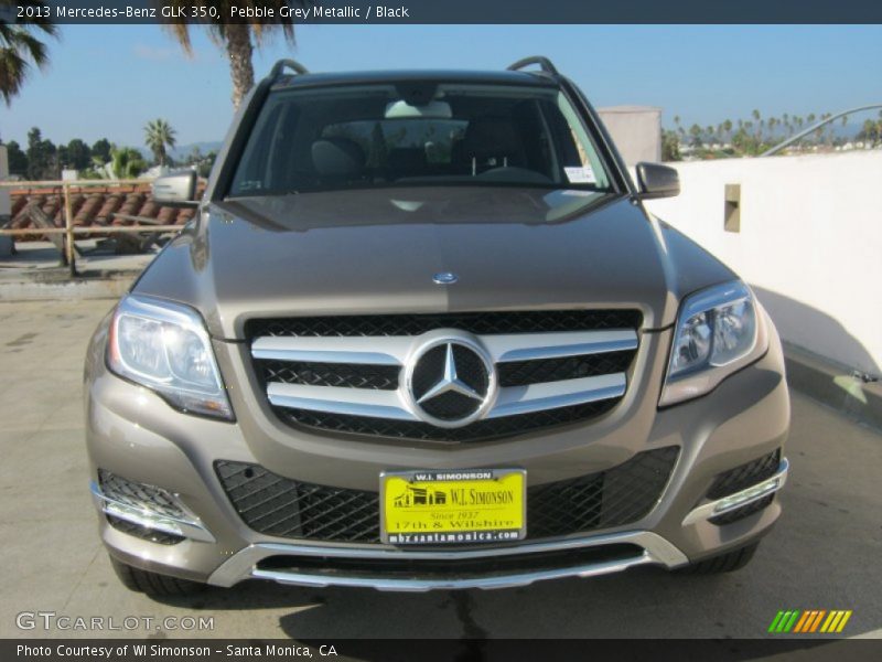 Pebble Grey Metallic / Black 2013 Mercedes-Benz GLK 350