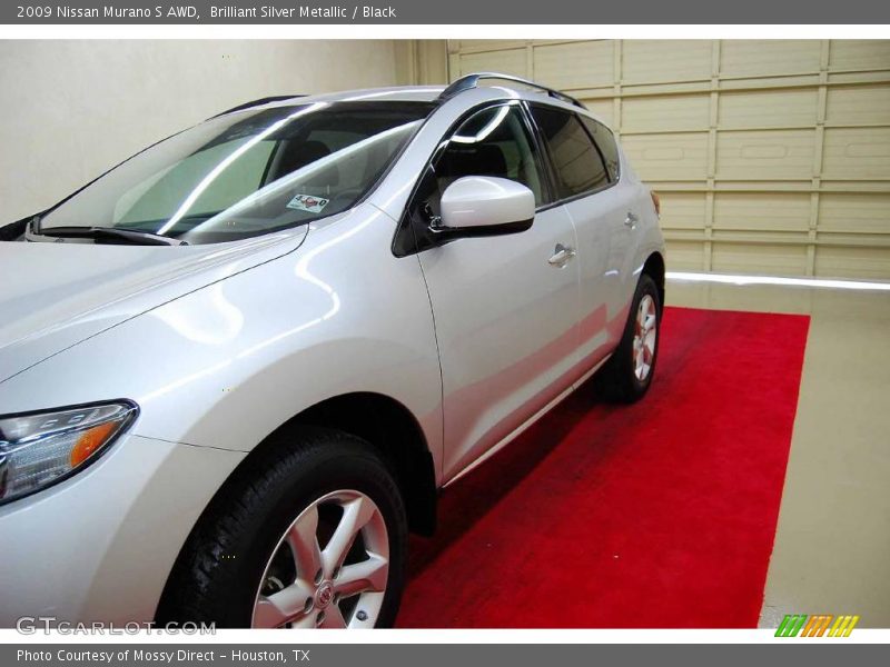 Brilliant Silver Metallic / Black 2009 Nissan Murano S AWD