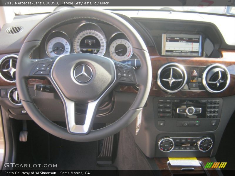 Pebble Grey Metallic / Black 2013 Mercedes-Benz GLK 350
