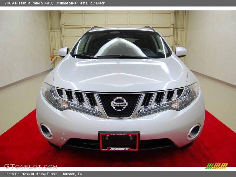 Brilliant Silver Metallic / Black 2009 Nissan Murano S AWD