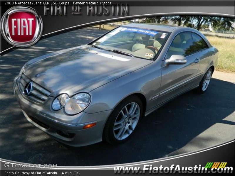 Pewter Metallic / Stone 2008 Mercedes-Benz CLK 350 Coupe