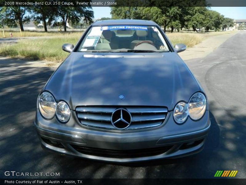 Pewter Metallic / Stone 2008 Mercedes-Benz CLK 350 Coupe