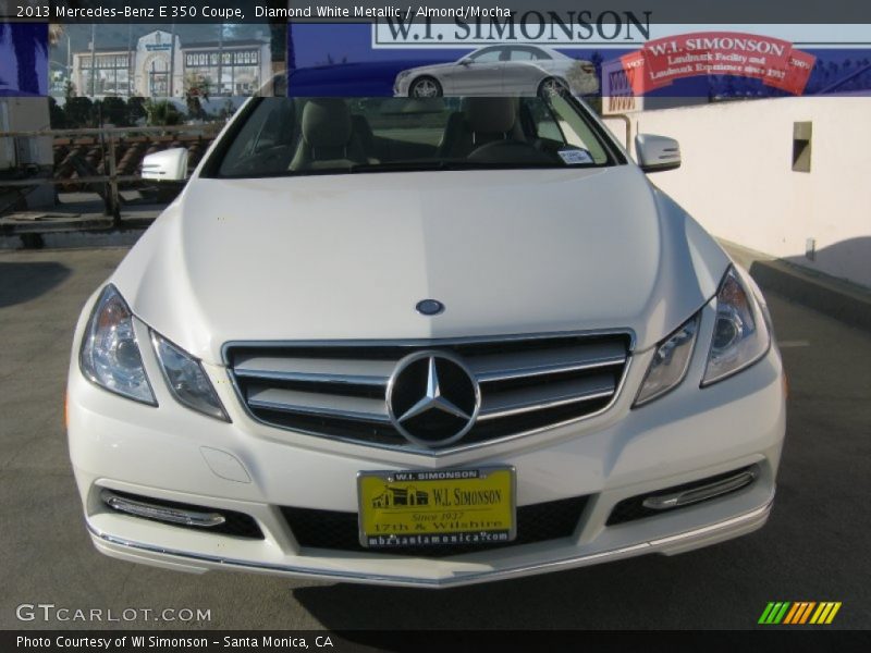 Diamond White Metallic / Almond/Mocha 2013 Mercedes-Benz E 350 Coupe