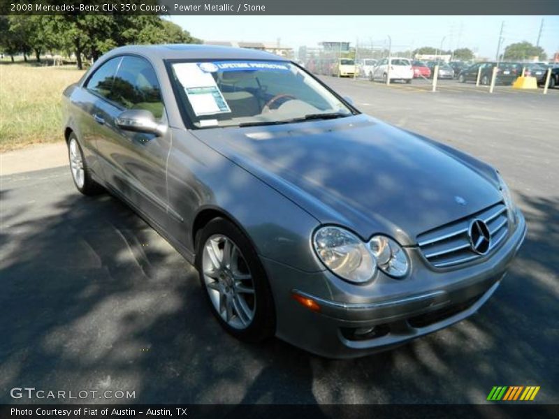 Pewter Metallic / Stone 2008 Mercedes-Benz CLK 350 Coupe