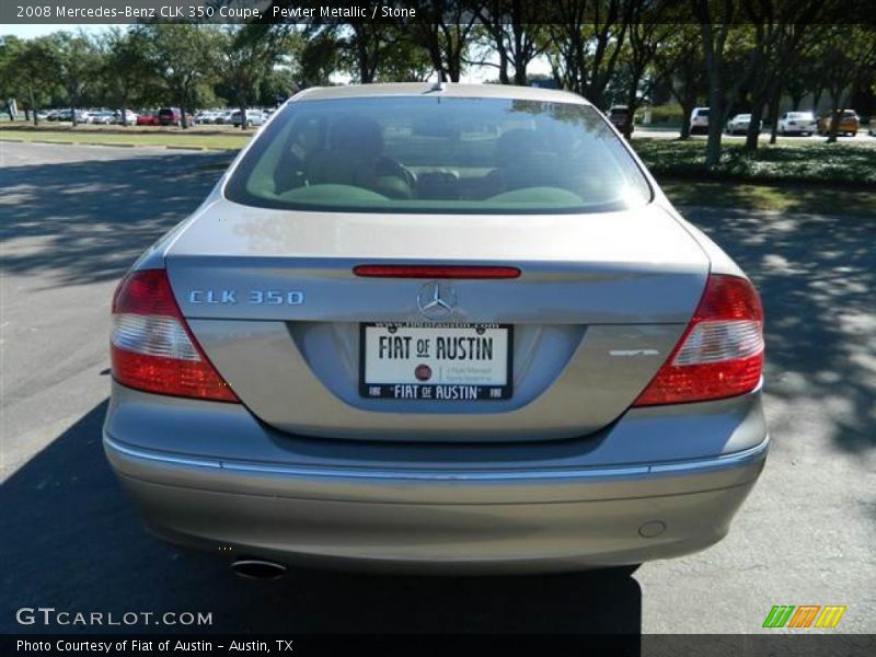Pewter Metallic / Stone 2008 Mercedes-Benz CLK 350 Coupe