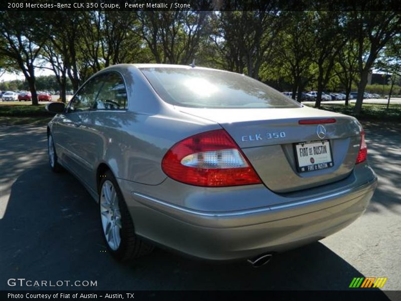 Pewter Metallic / Stone 2008 Mercedes-Benz CLK 350 Coupe