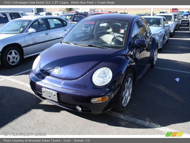 Marlin Blue Pearl / Cream Beige 2002 Volkswagen New Beetle GLX 1.8T Coupe