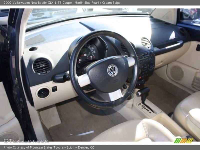 Marlin Blue Pearl / Cream Beige 2002 Volkswagen New Beetle GLX 1.8T Coupe