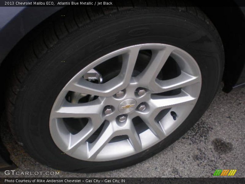 Atlantis Blue Metallic / Jet Black 2013 Chevrolet Malibu ECO