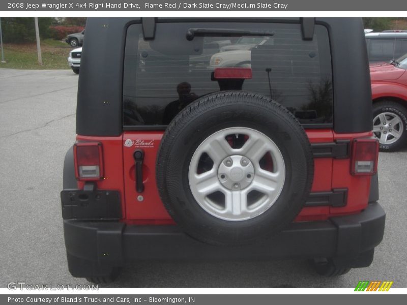 Flame Red / Dark Slate Gray/Medium Slate Gray 2008 Jeep Wrangler X 4x4 Right Hand Drive