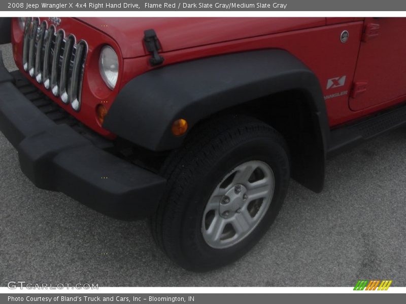 Flame Red / Dark Slate Gray/Medium Slate Gray 2008 Jeep Wrangler X 4x4 Right Hand Drive
