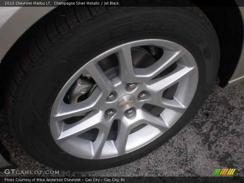 Champagne Silver Metallic / Jet Black 2013 Chevrolet Malibu LT