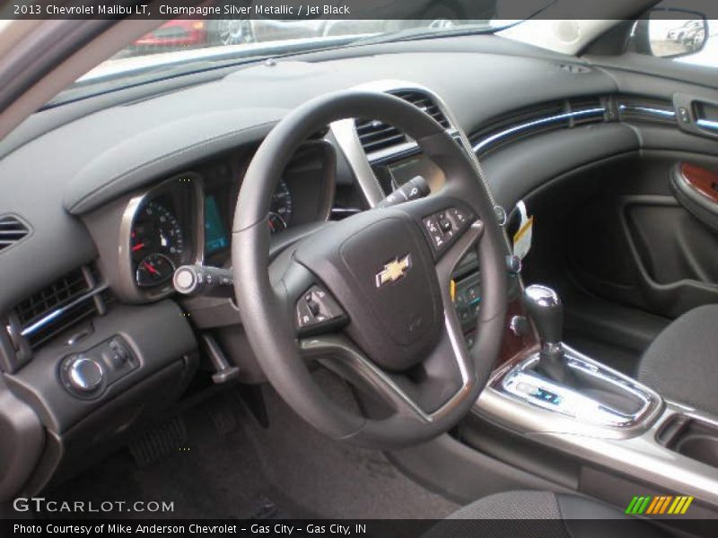 Champagne Silver Metallic / Jet Black 2013 Chevrolet Malibu LT