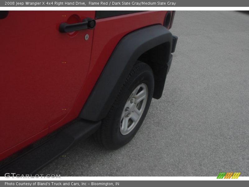 Flame Red / Dark Slate Gray/Medium Slate Gray 2008 Jeep Wrangler X 4x4 Right Hand Drive