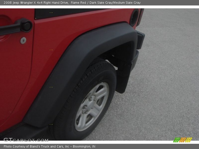 Flame Red / Dark Slate Gray/Medium Slate Gray 2008 Jeep Wrangler X 4x4 Right Hand Drive