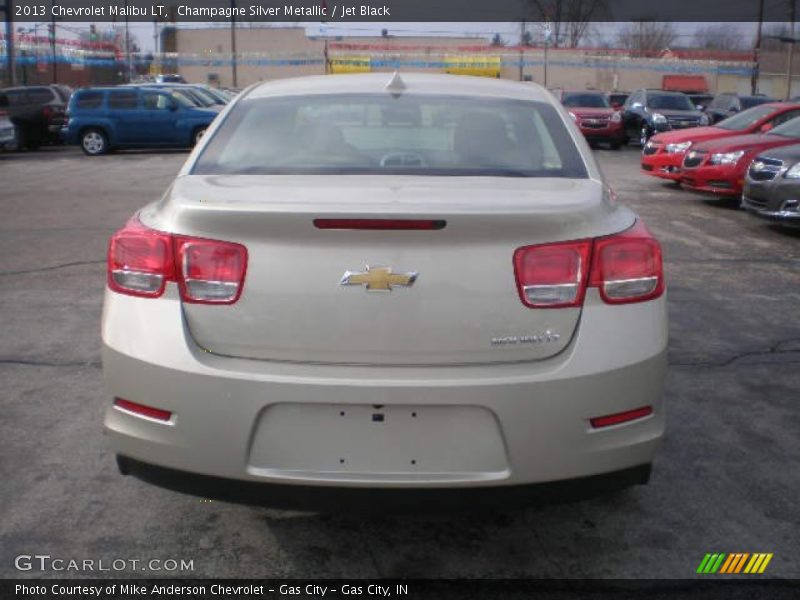 Champagne Silver Metallic / Jet Black 2013 Chevrolet Malibu LT