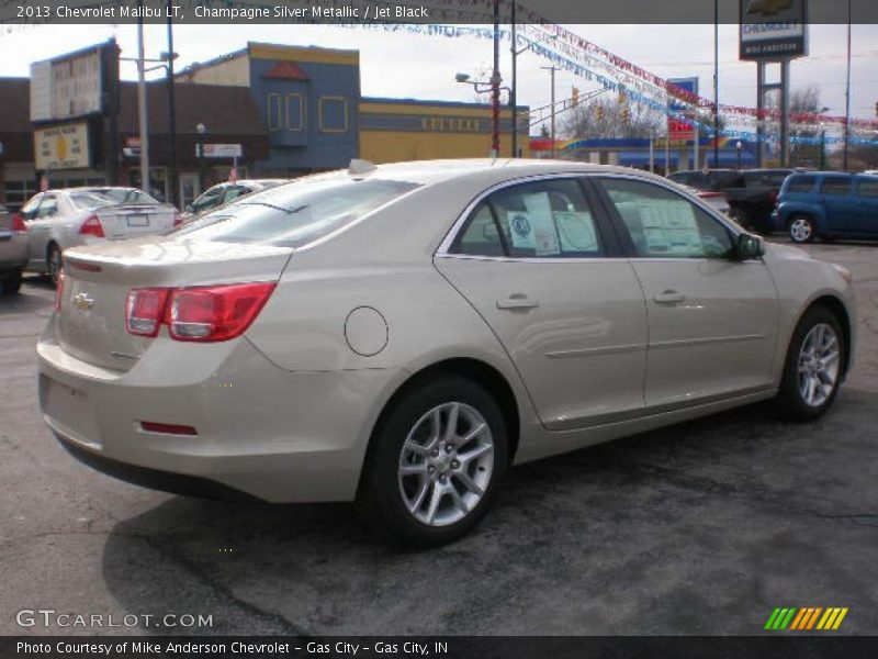 Champagne Silver Metallic / Jet Black 2013 Chevrolet Malibu LT