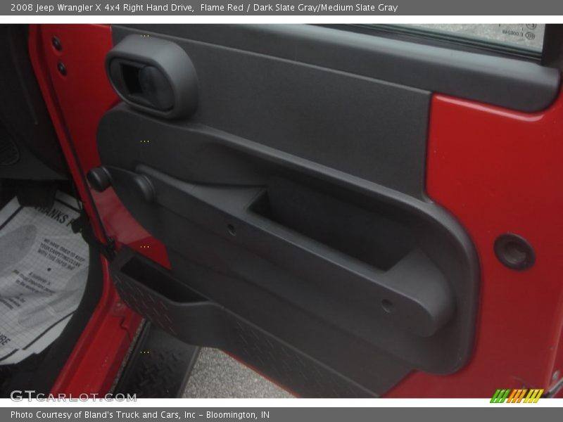 Flame Red / Dark Slate Gray/Medium Slate Gray 2008 Jeep Wrangler X 4x4 Right Hand Drive