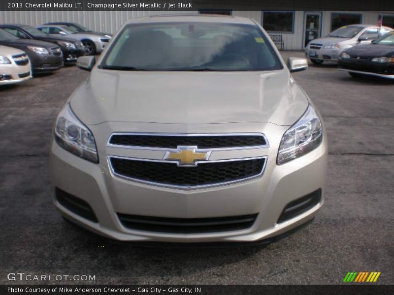 Champagne Silver Metallic / Jet Black 2013 Chevrolet Malibu LT