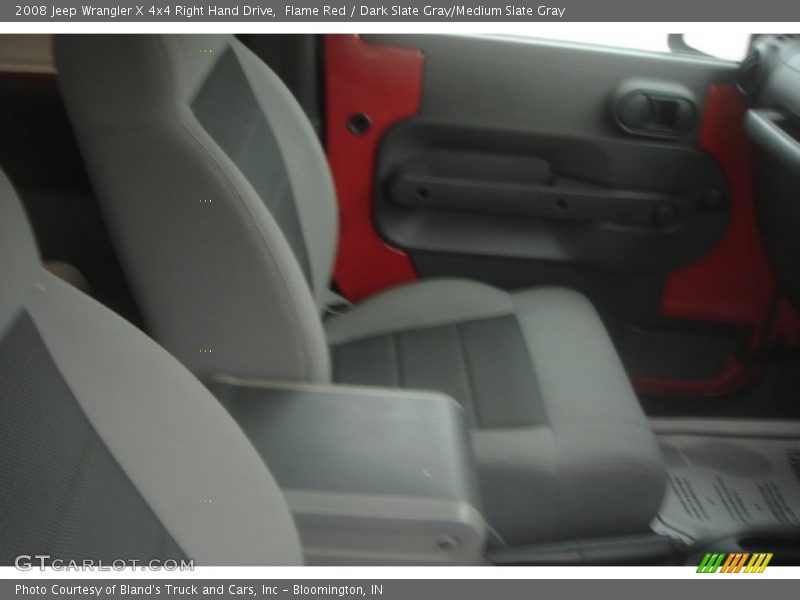 Flame Red / Dark Slate Gray/Medium Slate Gray 2008 Jeep Wrangler X 4x4 Right Hand Drive