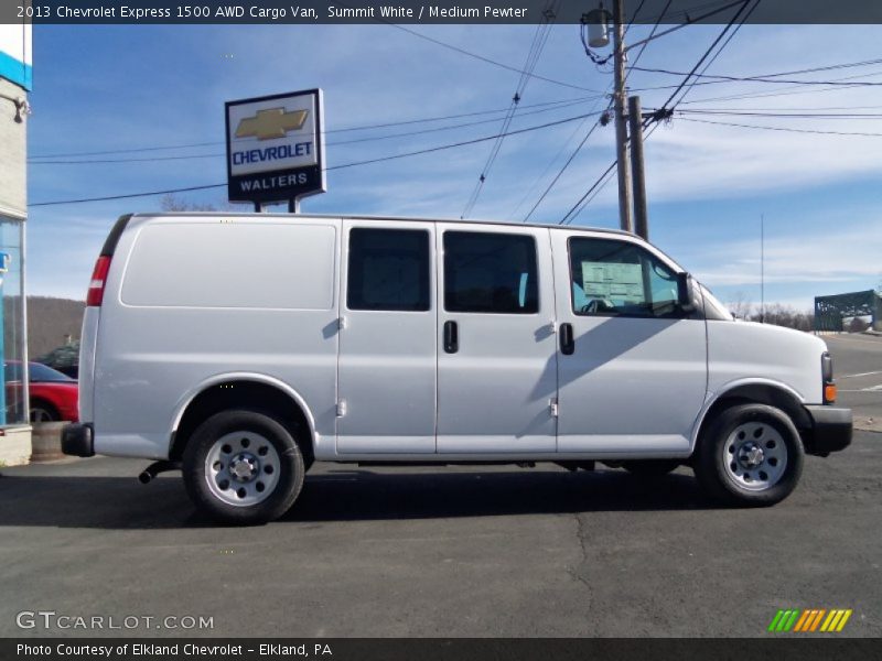 Summit White / Medium Pewter 2013 Chevrolet Express 1500 AWD Cargo Van