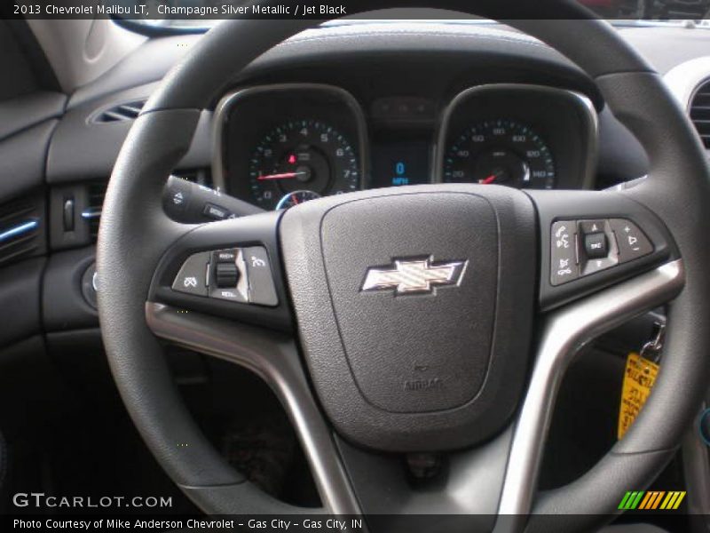 Champagne Silver Metallic / Jet Black 2013 Chevrolet Malibu LT