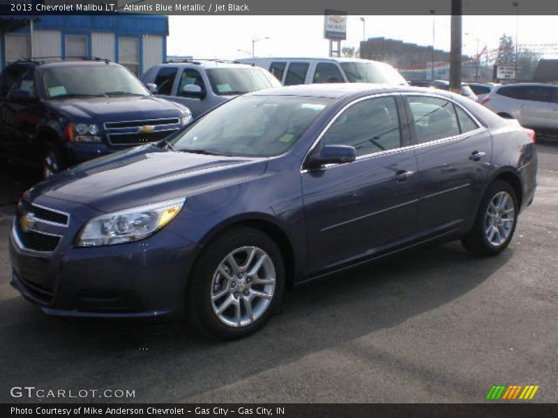 Atlantis Blue Metallic / Jet Black 2013 Chevrolet Malibu LT