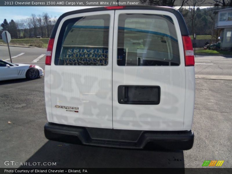 Summit White / Medium Pewter 2013 Chevrolet Express 1500 AWD Cargo Van