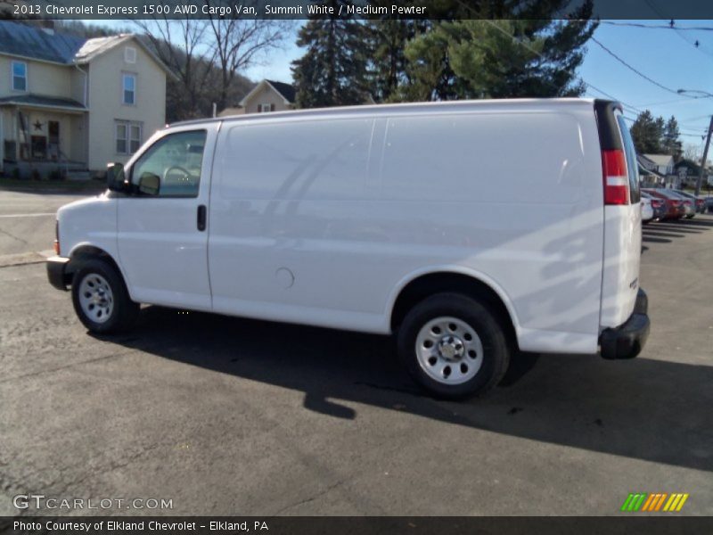 Summit White / Medium Pewter 2013 Chevrolet Express 1500 AWD Cargo Van