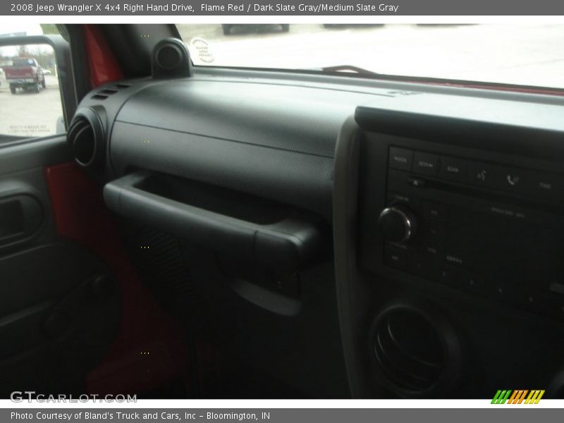 Flame Red / Dark Slate Gray/Medium Slate Gray 2008 Jeep Wrangler X 4x4 Right Hand Drive