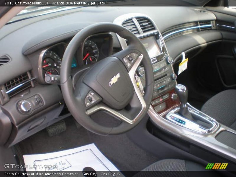 Atlantis Blue Metallic / Jet Black 2013 Chevrolet Malibu LT