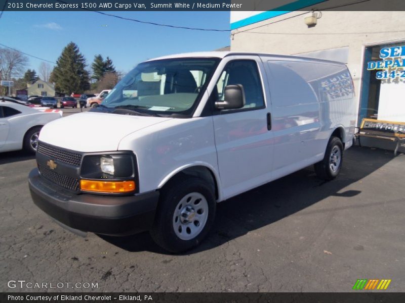 Summit White / Medium Pewter 2013 Chevrolet Express 1500 AWD Cargo Van