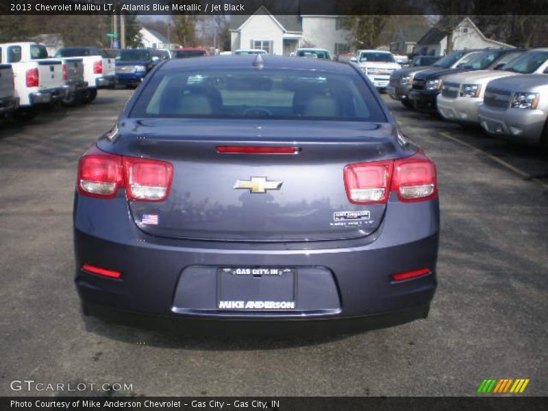 Atlantis Blue Metallic / Jet Black 2013 Chevrolet Malibu LT