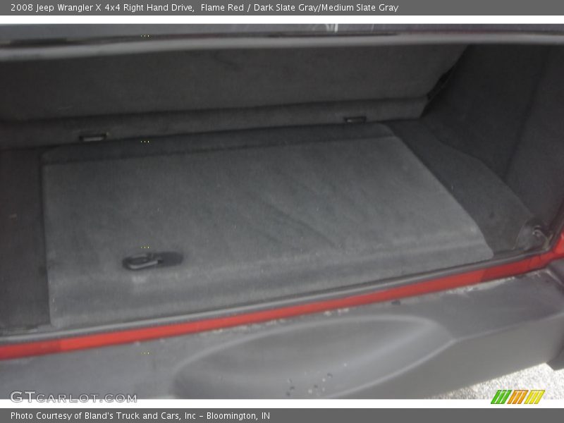 Flame Red / Dark Slate Gray/Medium Slate Gray 2008 Jeep Wrangler X 4x4 Right Hand Drive