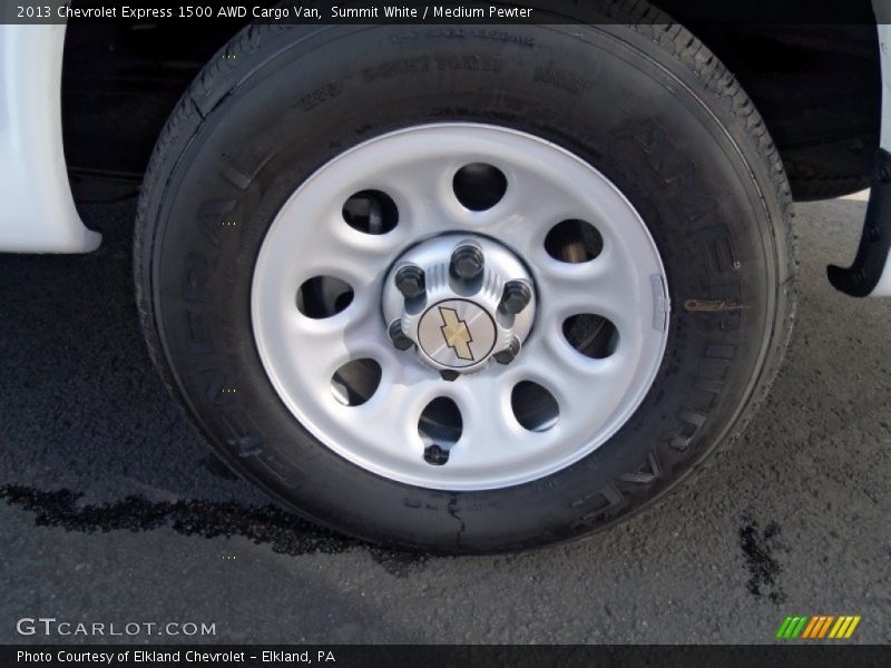 Summit White / Medium Pewter 2013 Chevrolet Express 1500 AWD Cargo Van