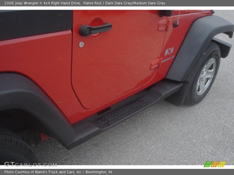 Flame Red / Dark Slate Gray/Medium Slate Gray 2008 Jeep Wrangler X 4x4 Right Hand Drive