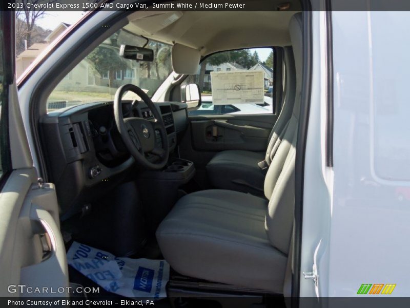 Summit White / Medium Pewter 2013 Chevrolet Express 1500 AWD Cargo Van