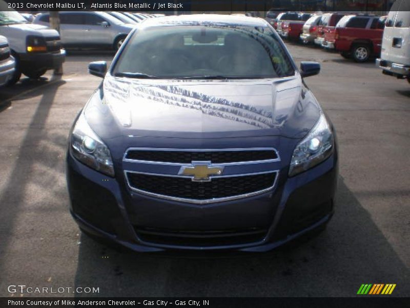 Atlantis Blue Metallic / Jet Black 2013 Chevrolet Malibu LT
