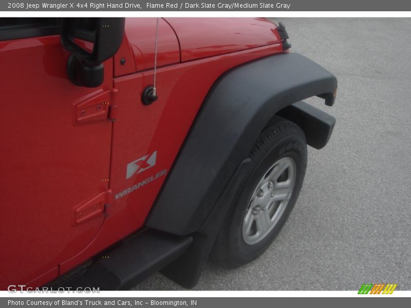 Flame Red / Dark Slate Gray/Medium Slate Gray 2008 Jeep Wrangler X 4x4 Right Hand Drive