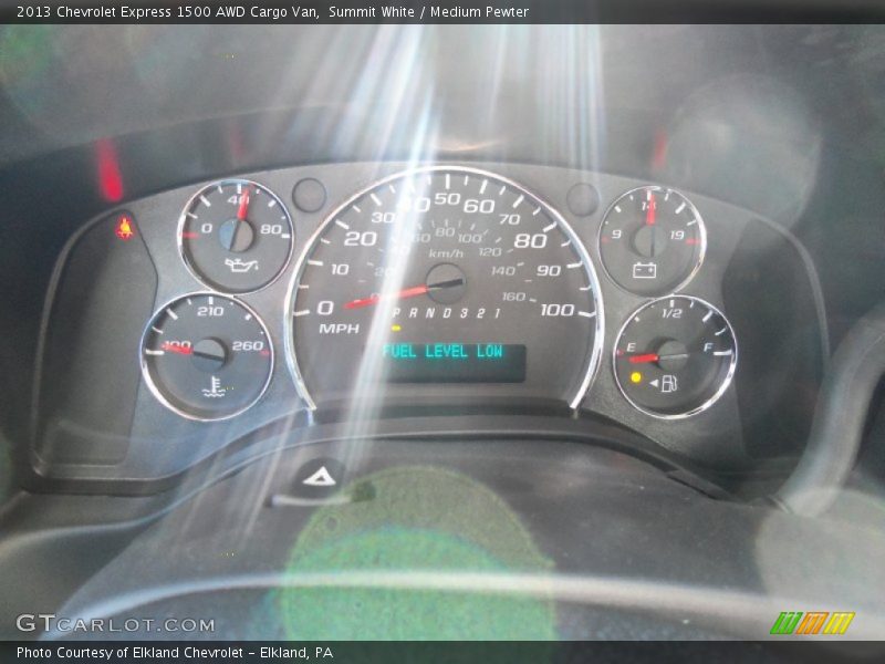 Summit White / Medium Pewter 2013 Chevrolet Express 1500 AWD Cargo Van