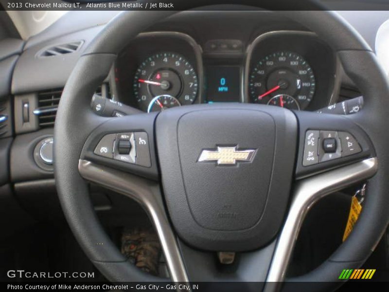 Atlantis Blue Metallic / Jet Black 2013 Chevrolet Malibu LT